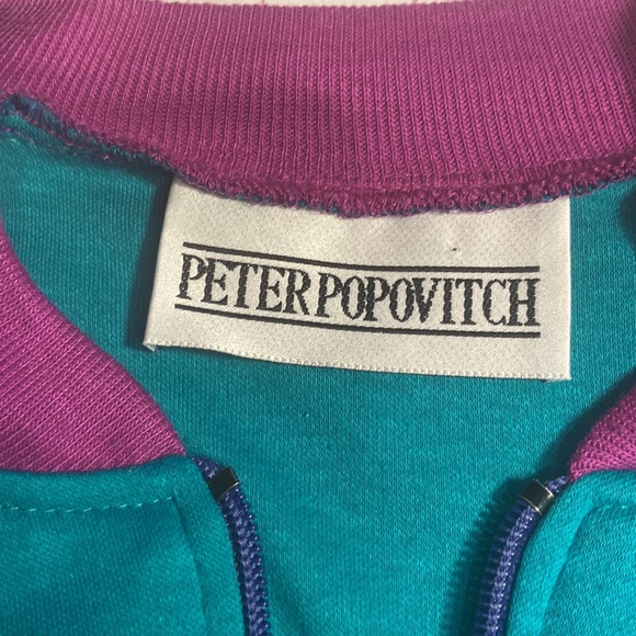 Peter Popovitch Full Zip Retro Sweater - Picture 7 of 8